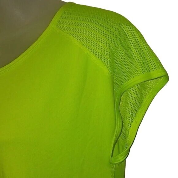 Nike Dri-Fit Neon Yellow Mesh T-shirt - Picture 5 of 8